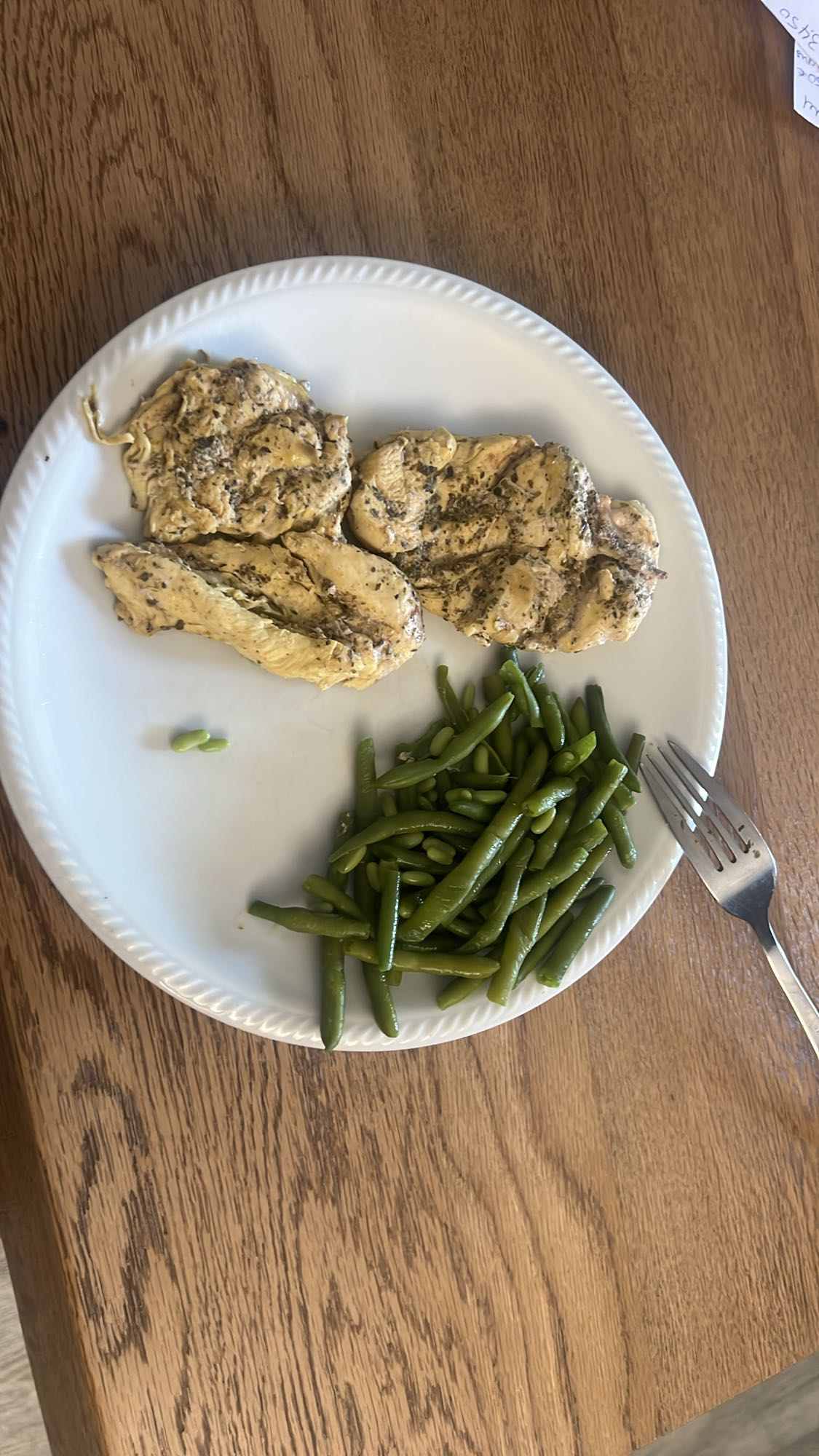 Pollo e fagiolini