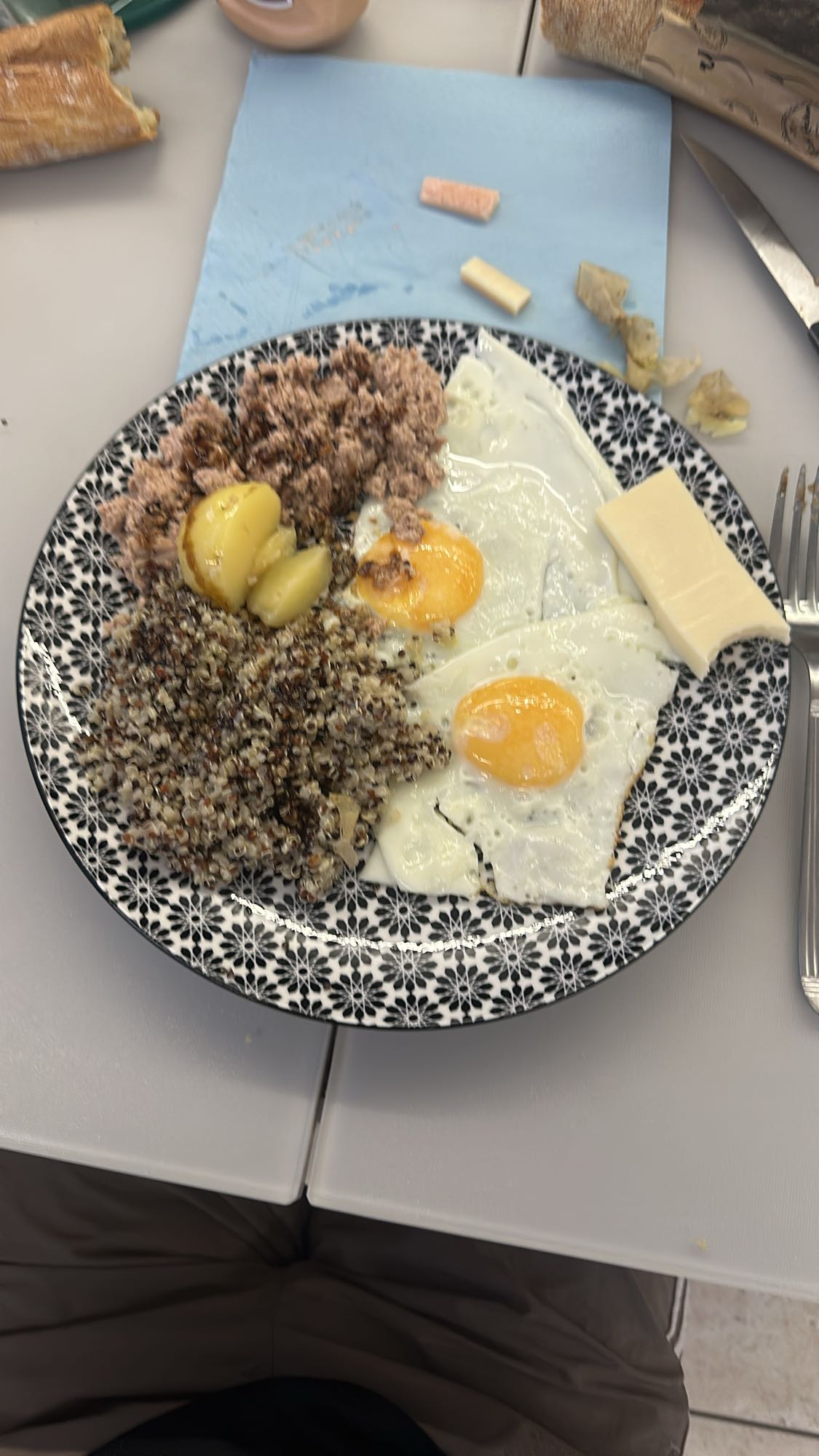 Quinoa oeufs et thon