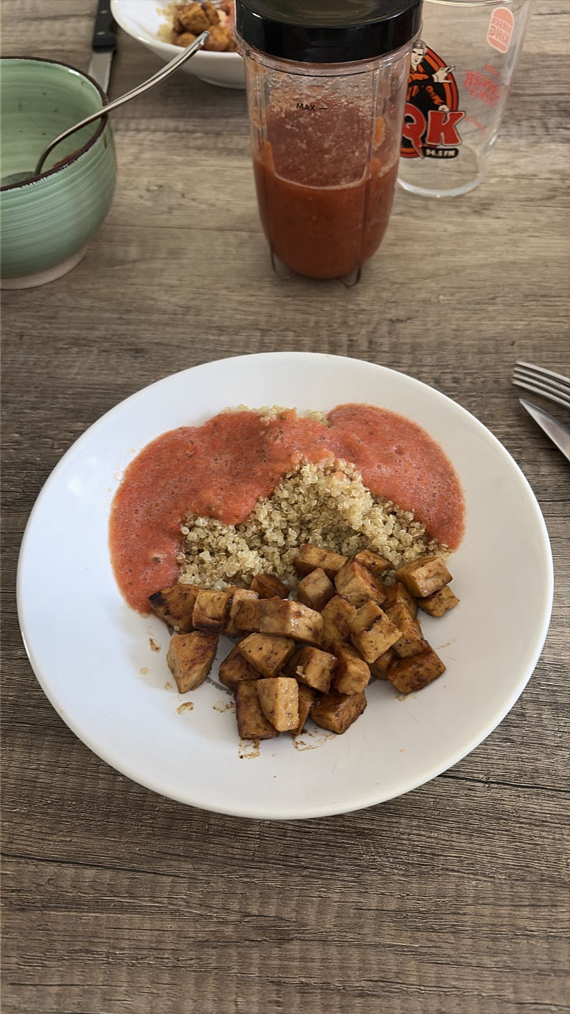 Poulet quinoa sauce tomate