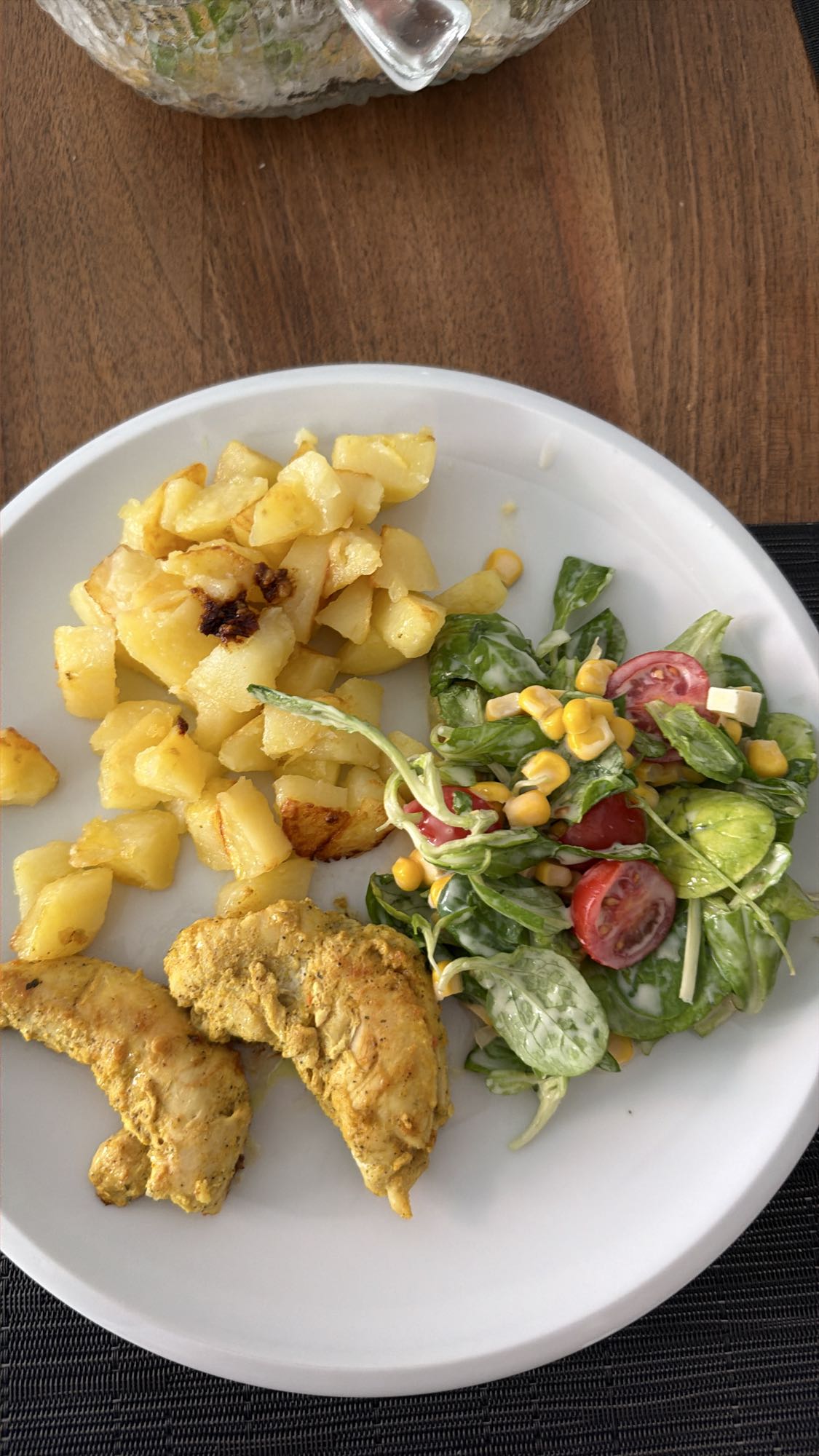 Huhn mit Kartoffelsalat