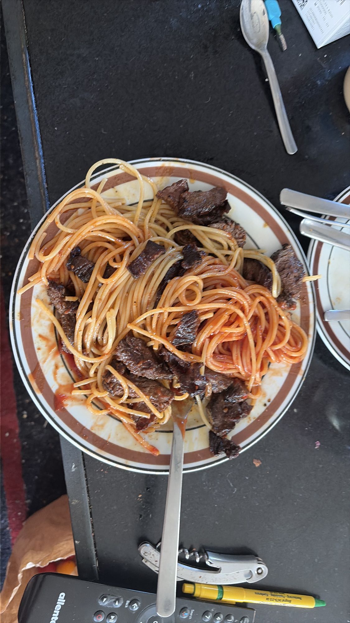 Spaghetti med nötkött