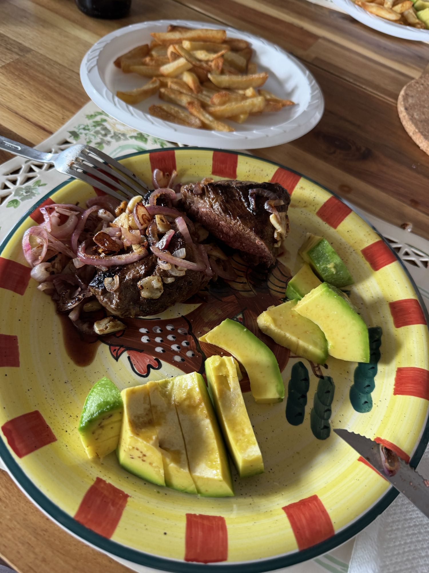 carne con aguacate