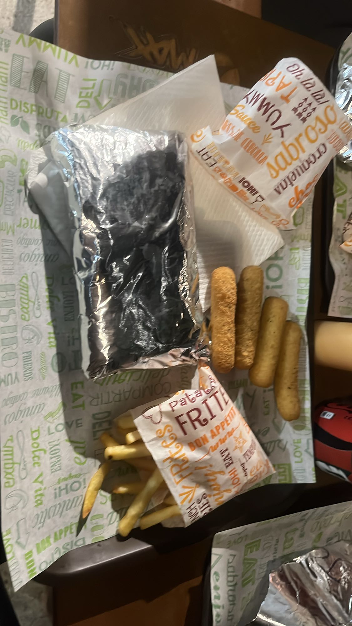 hamburguesa con papas