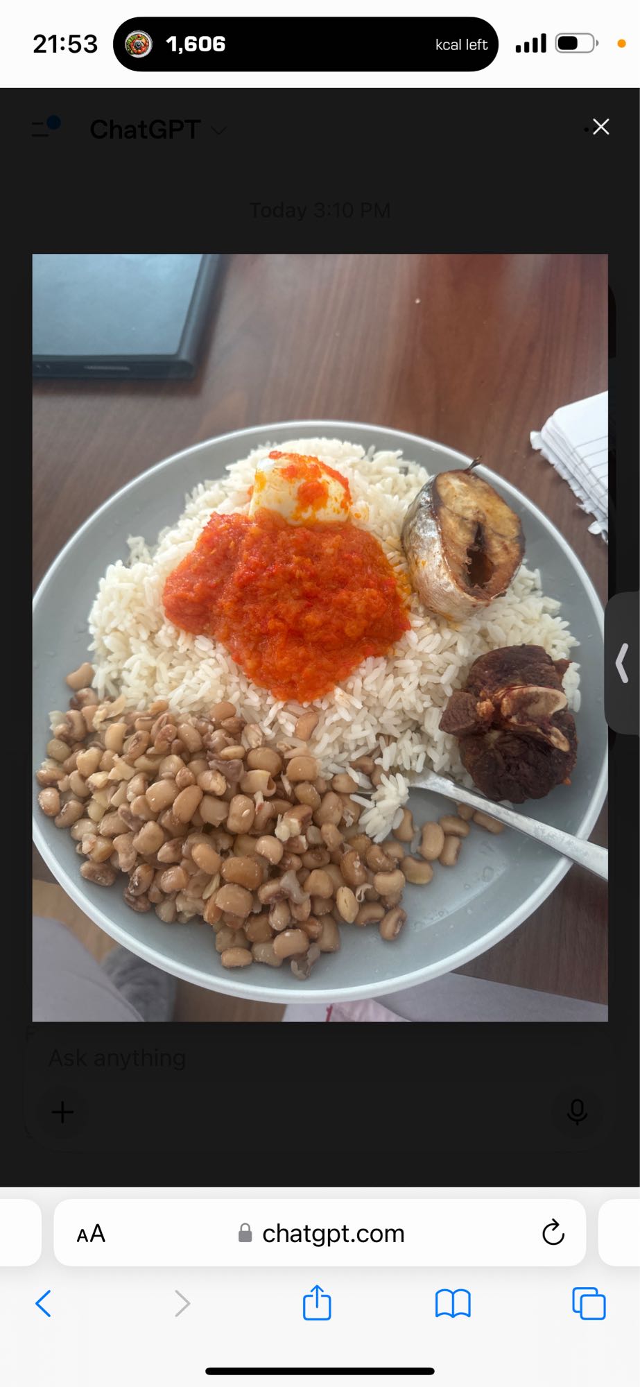 Rice Beans Fish Egg