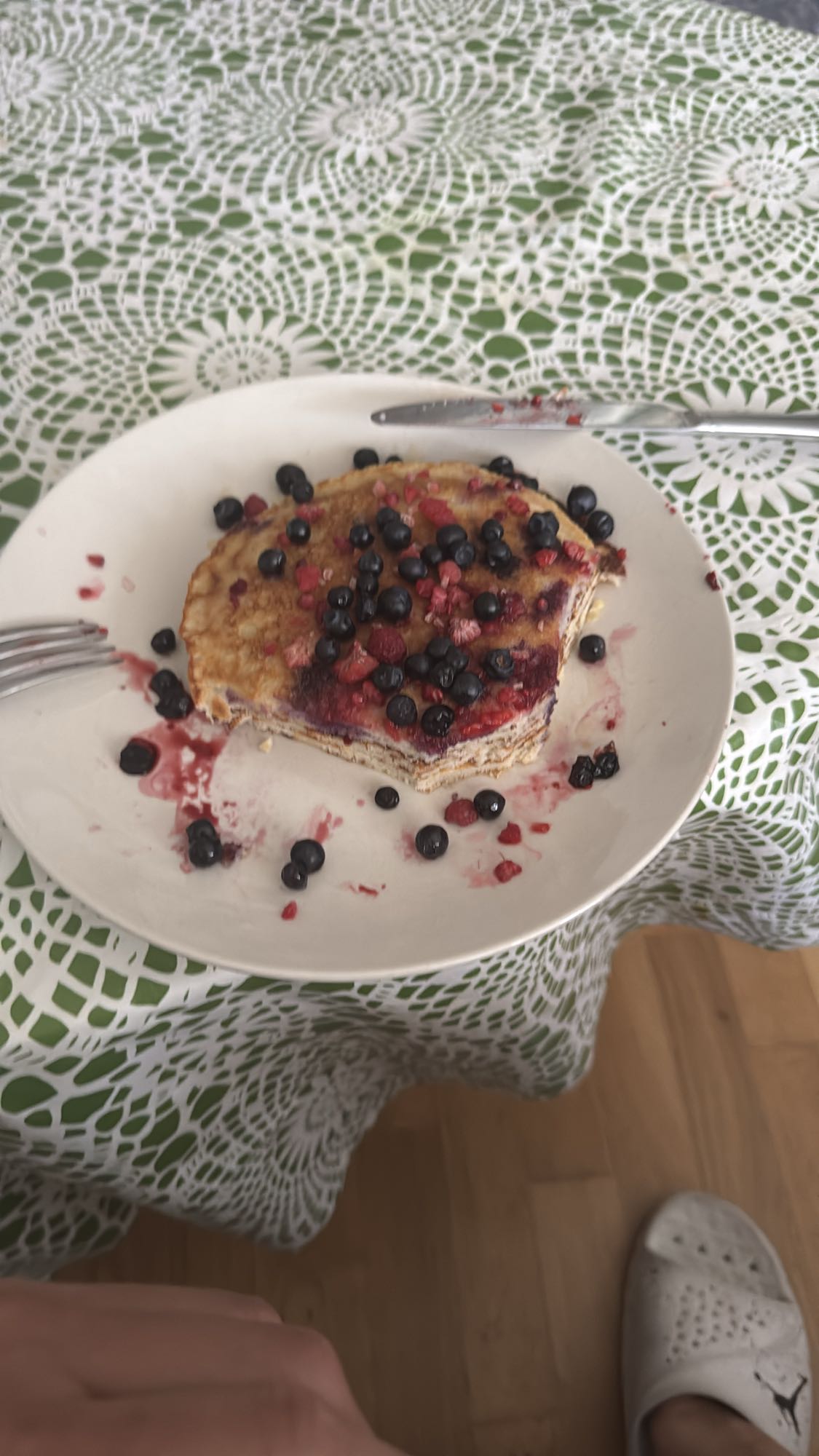 Pannkaka med bär