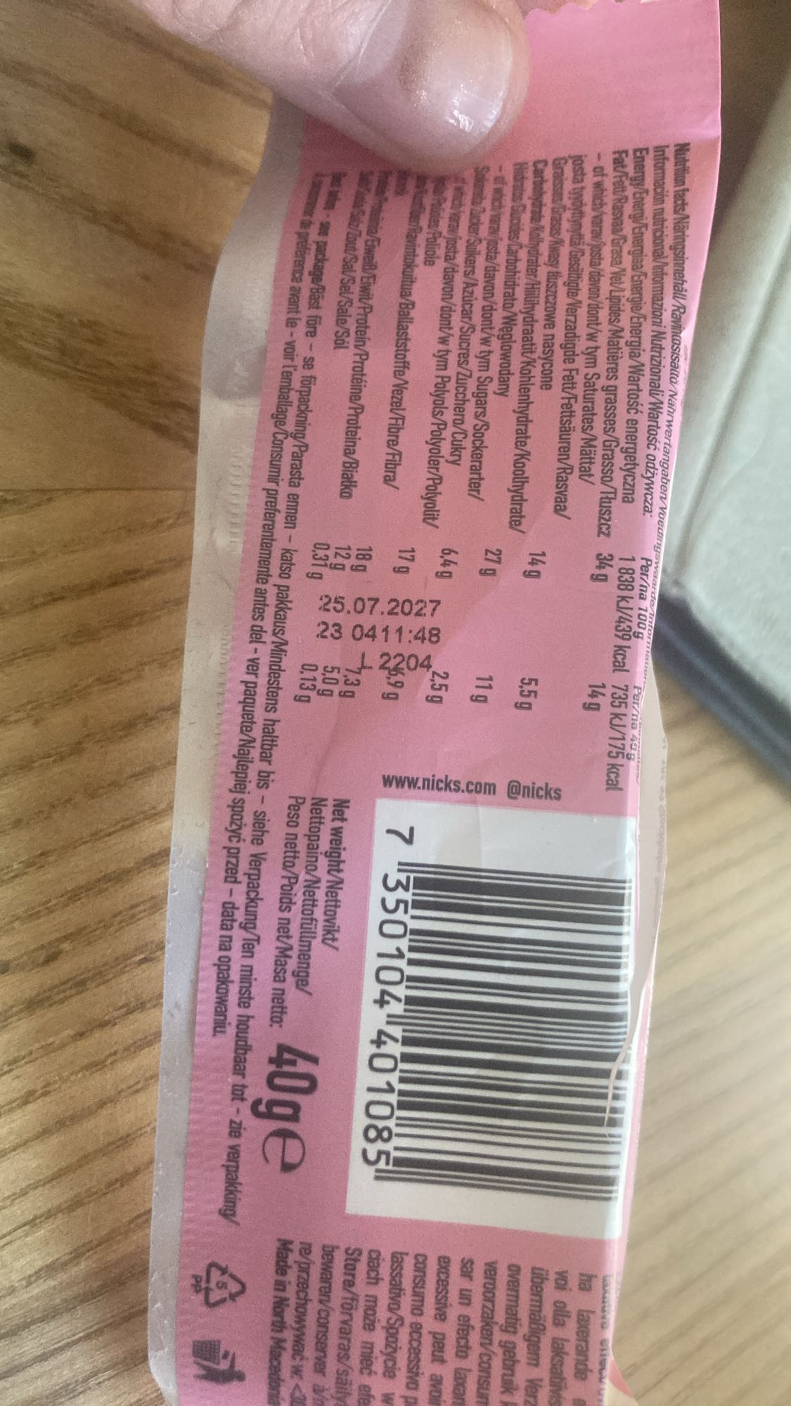 Proteinbar jordgubb