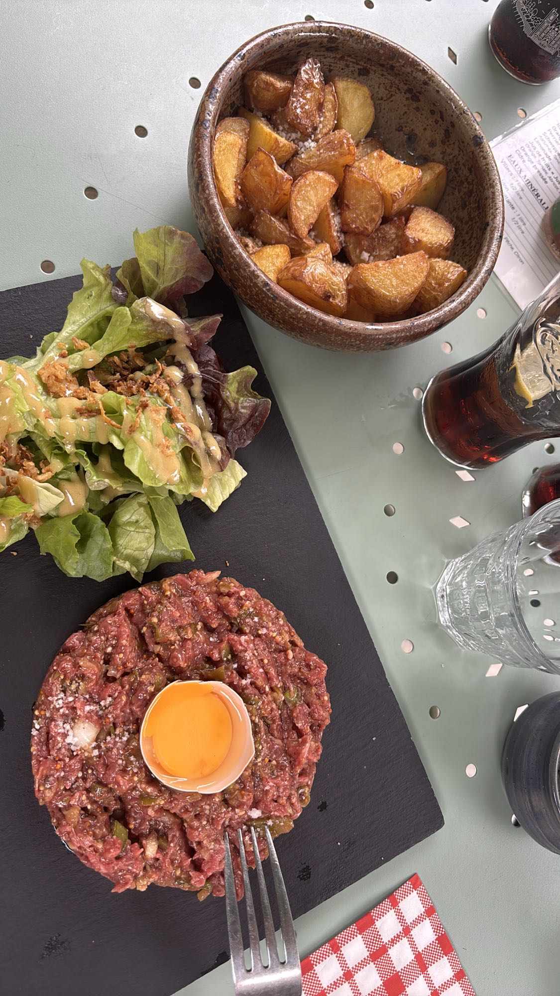 Steak tartare et frites