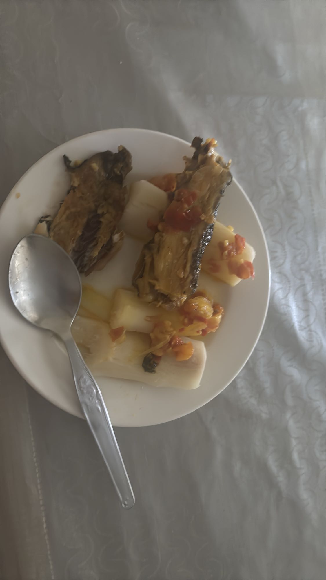 yuca con pescado