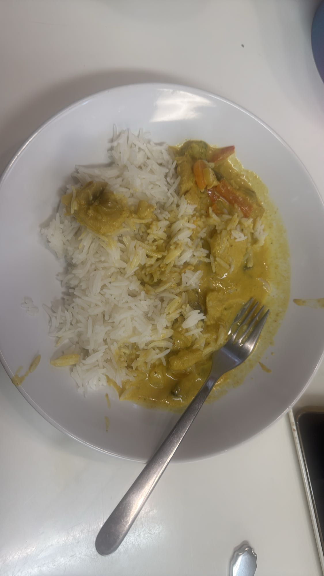 Kycklingcurry med ris