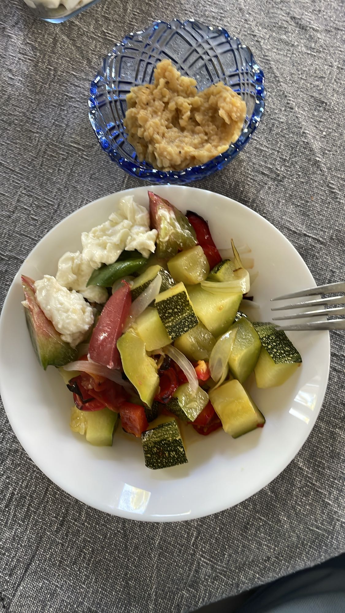 Warzywa z twarożkiem