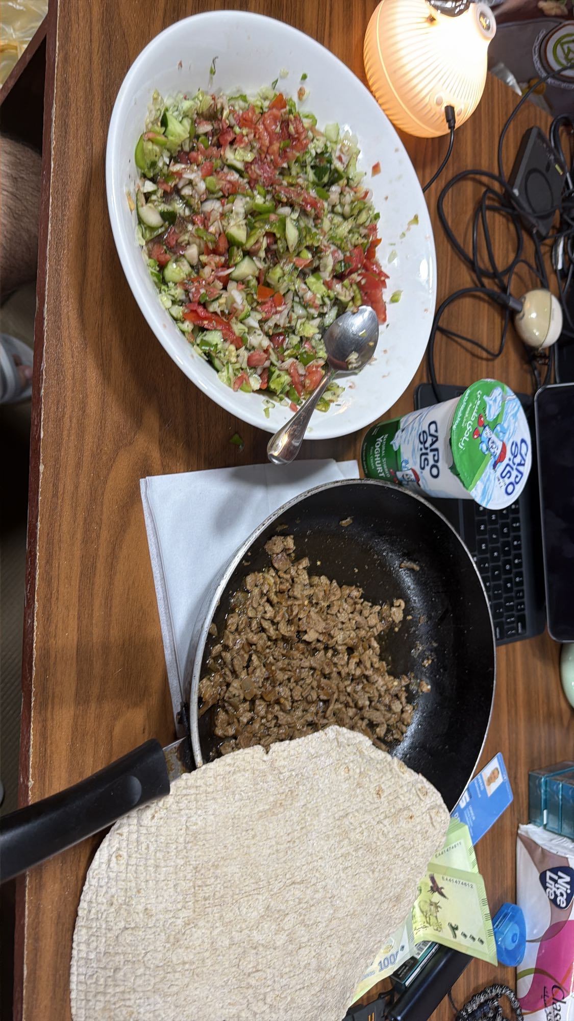 Beef Wrap Salad Plate