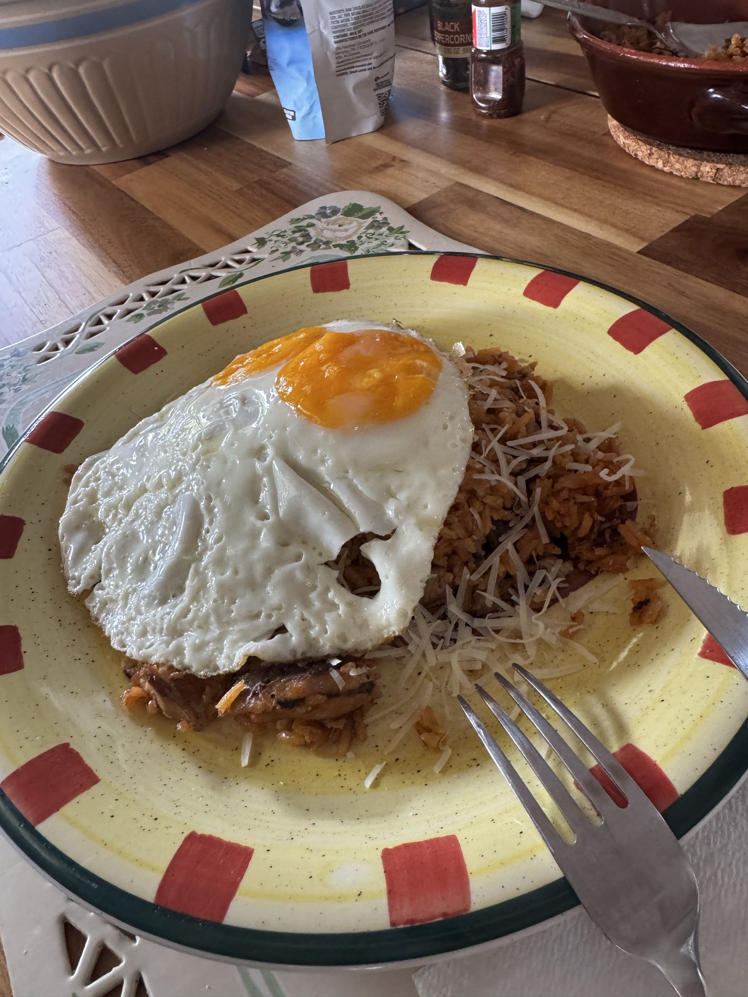 arroz con huevo