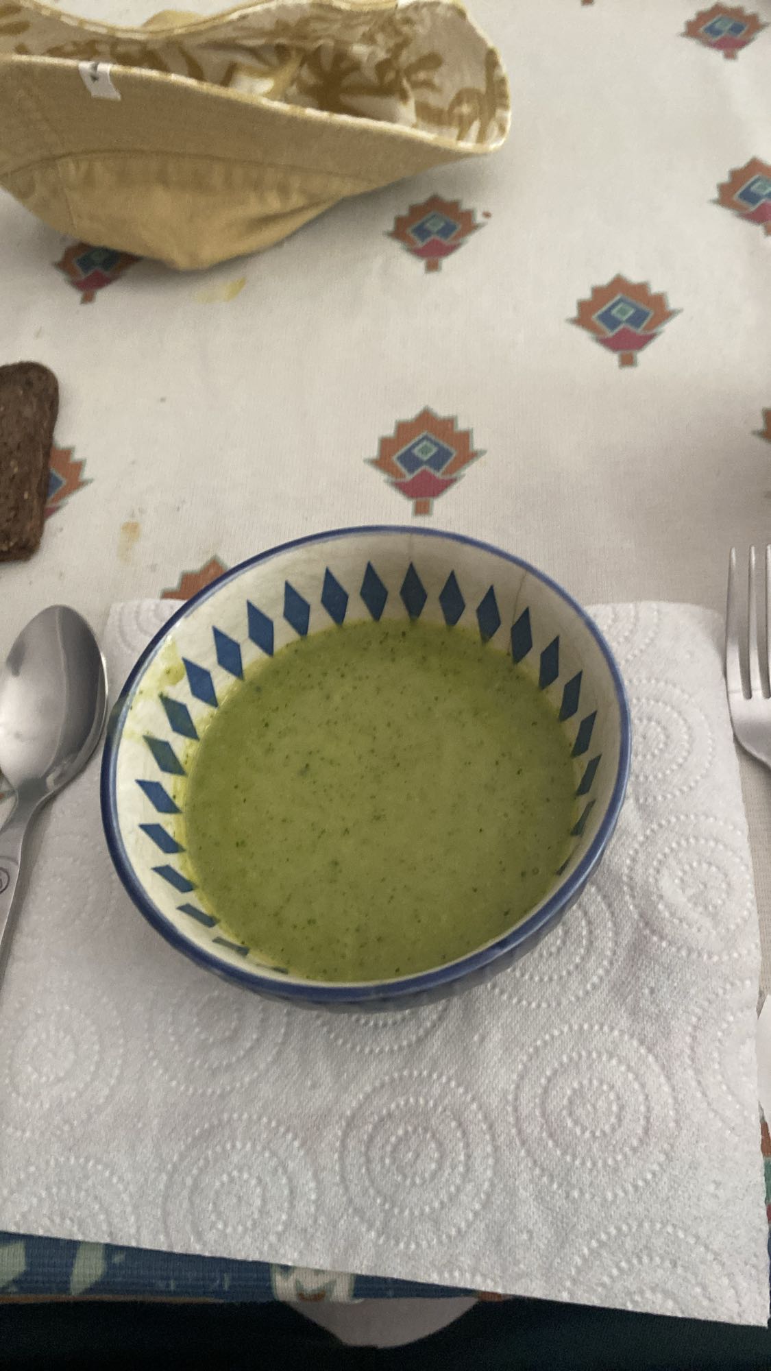 Soupe verte mixée