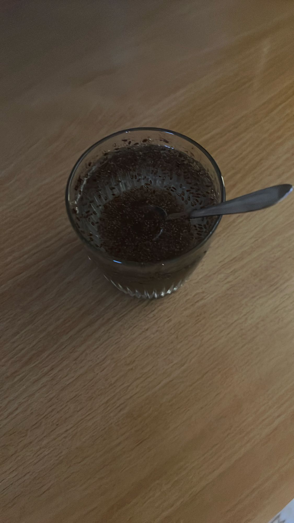 Pudding chia kakaowy z wodą i błonnikiem