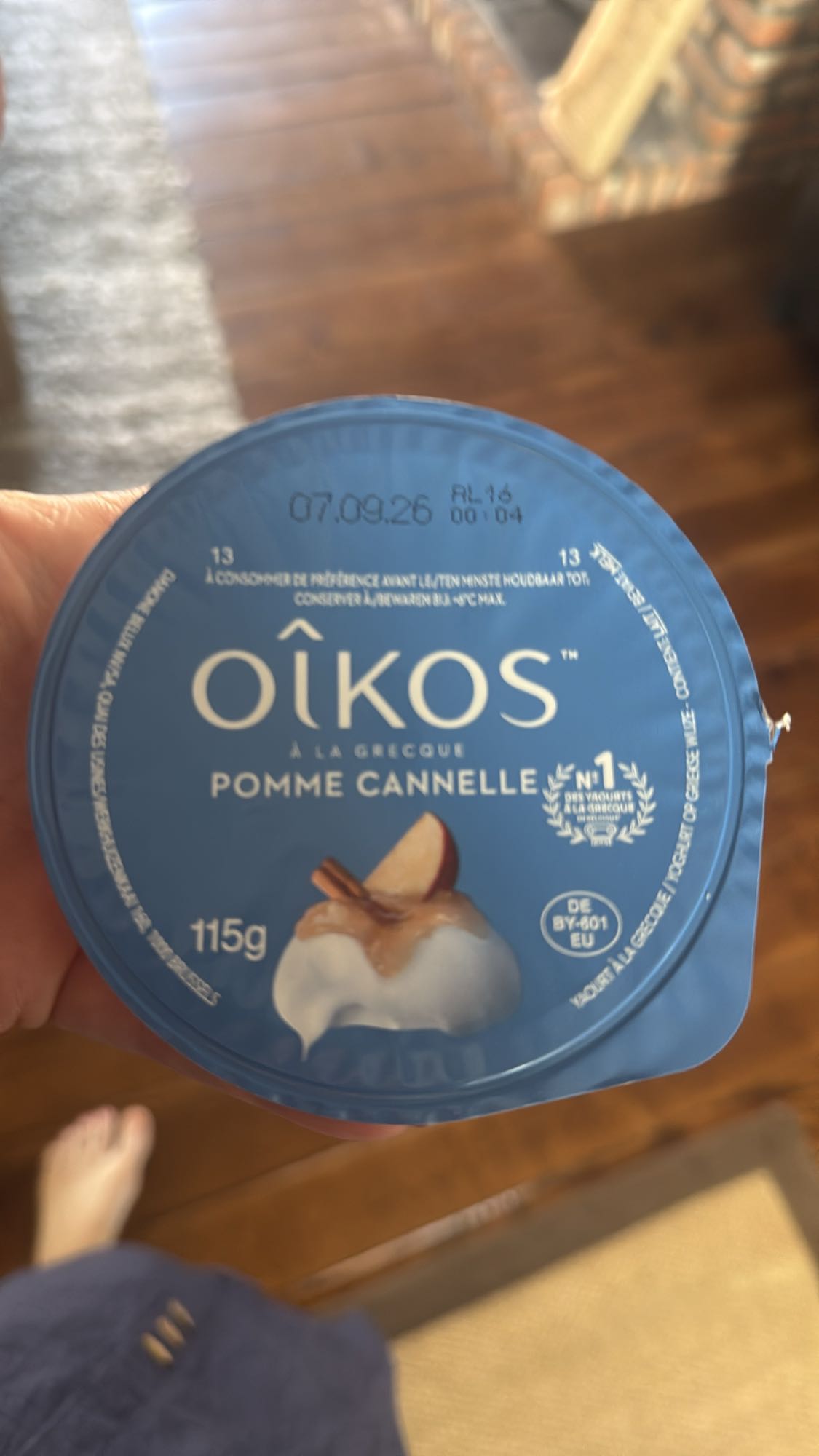 Griekse yoghurt appel