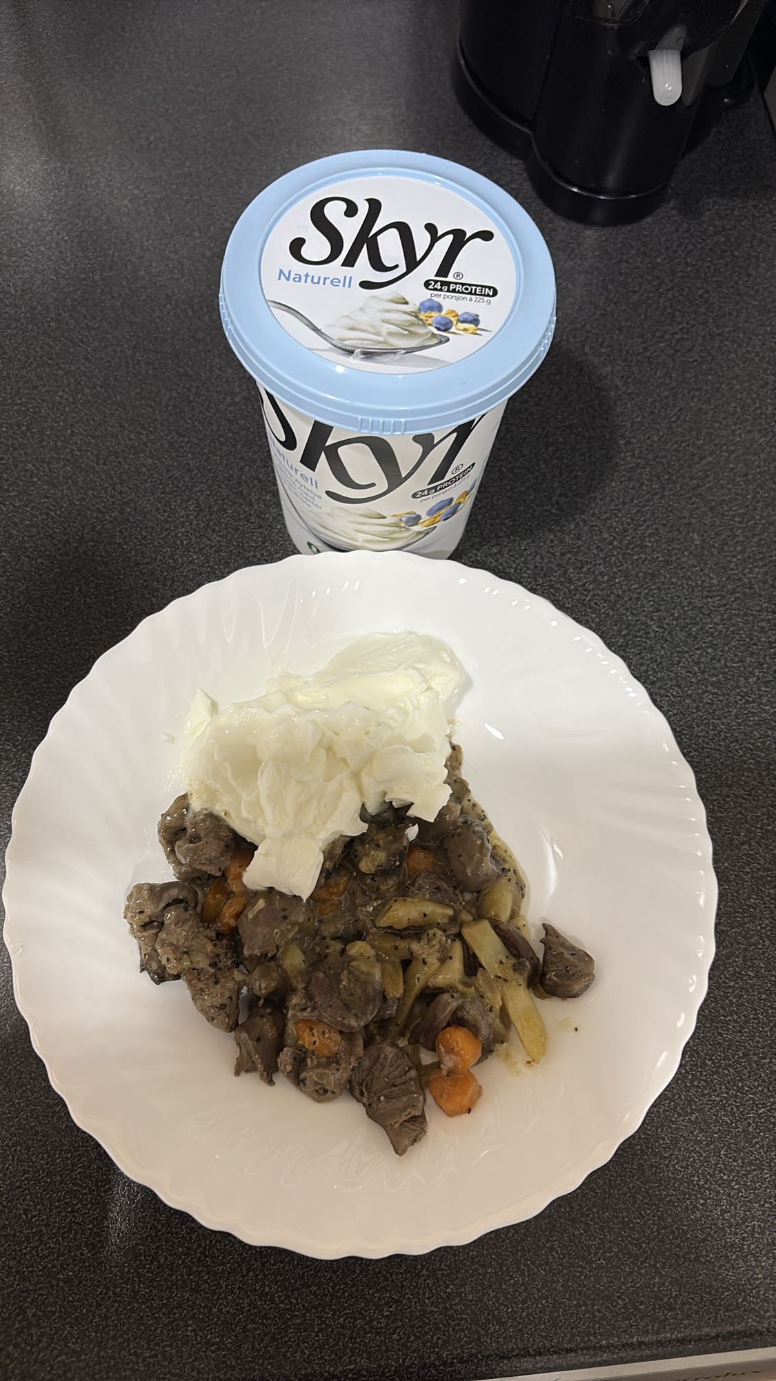 Kjøttgryte med skyr