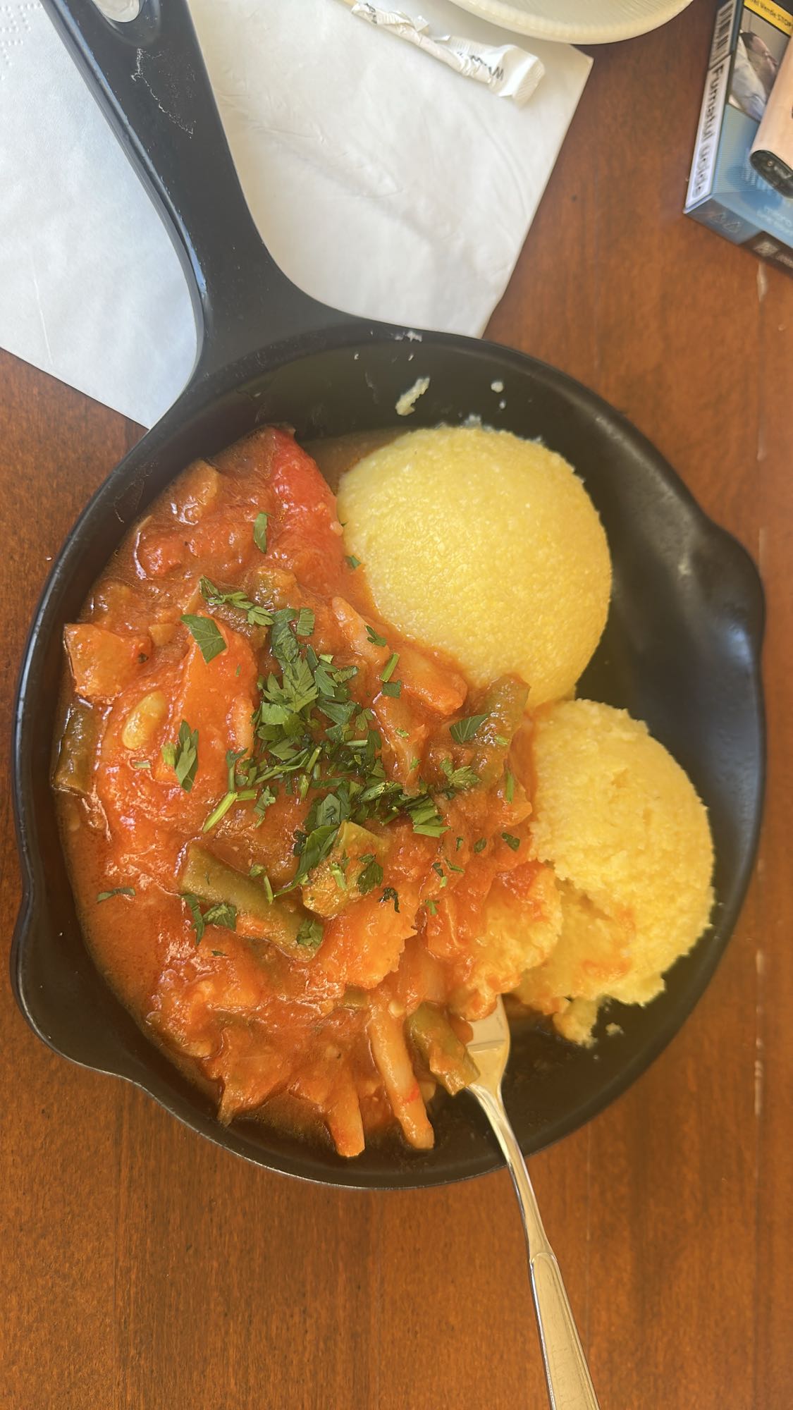Polenta with Veg Stew