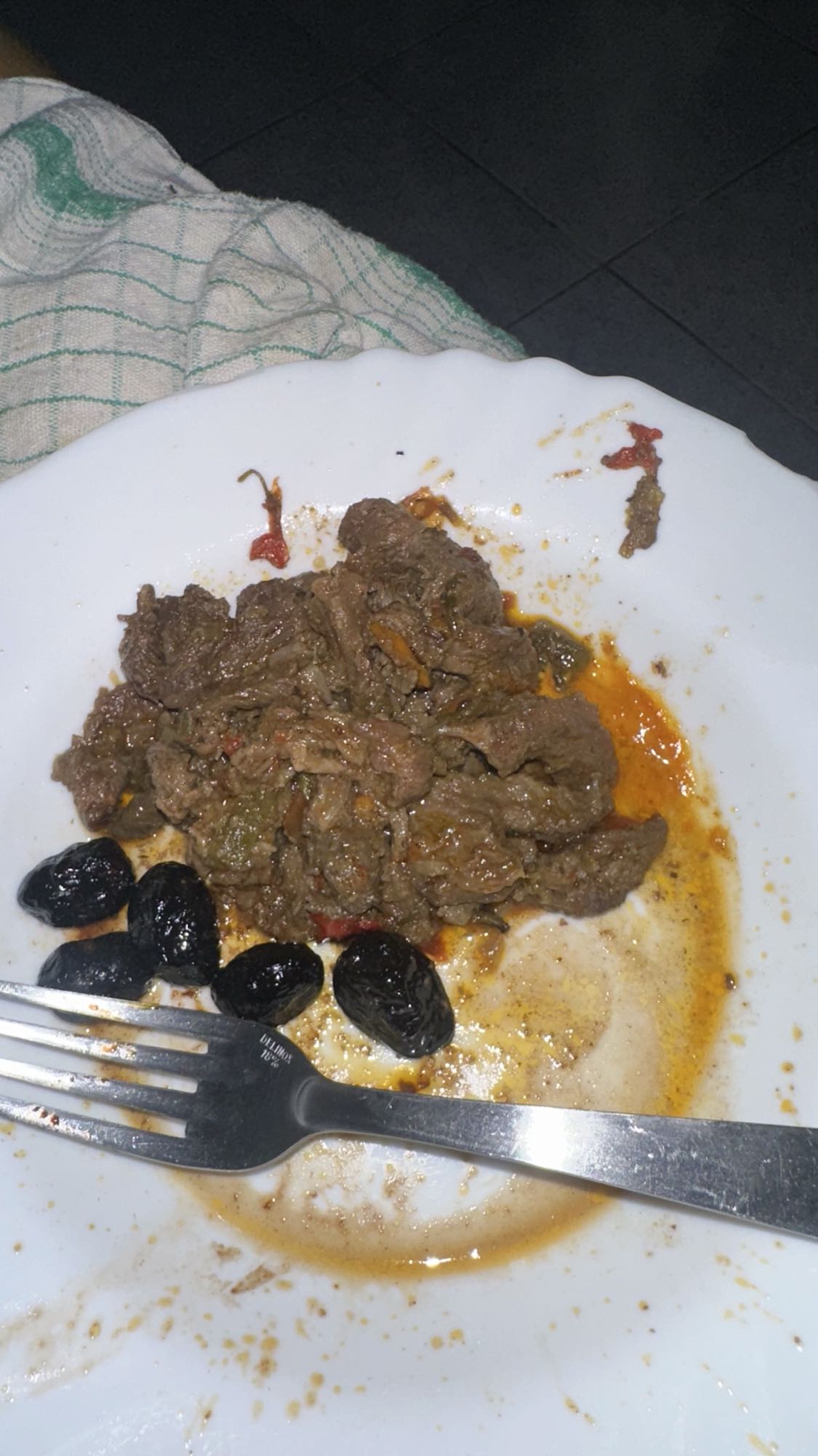 Boeuf mijoté aux olives