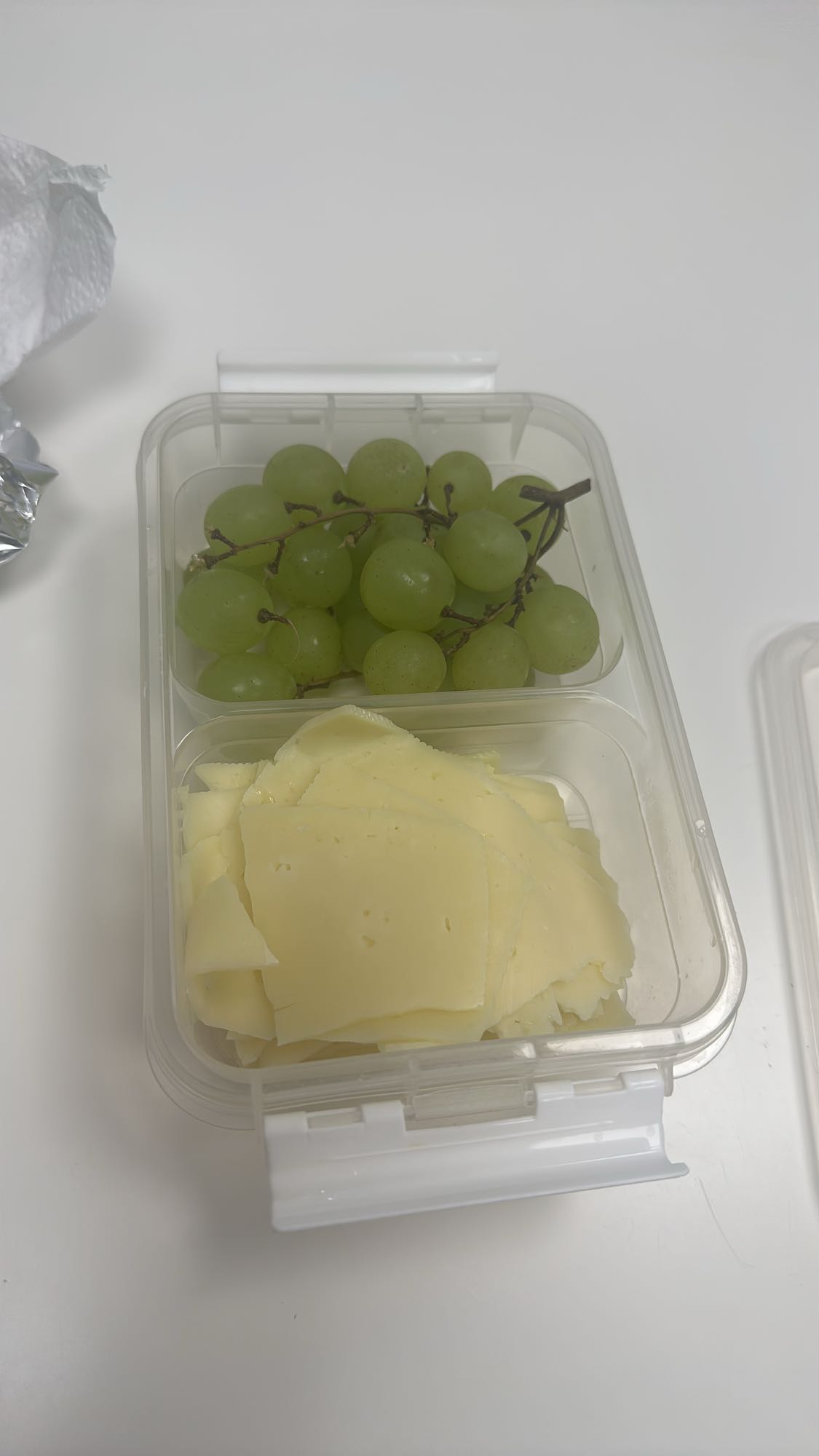 Trauben mit Kaese