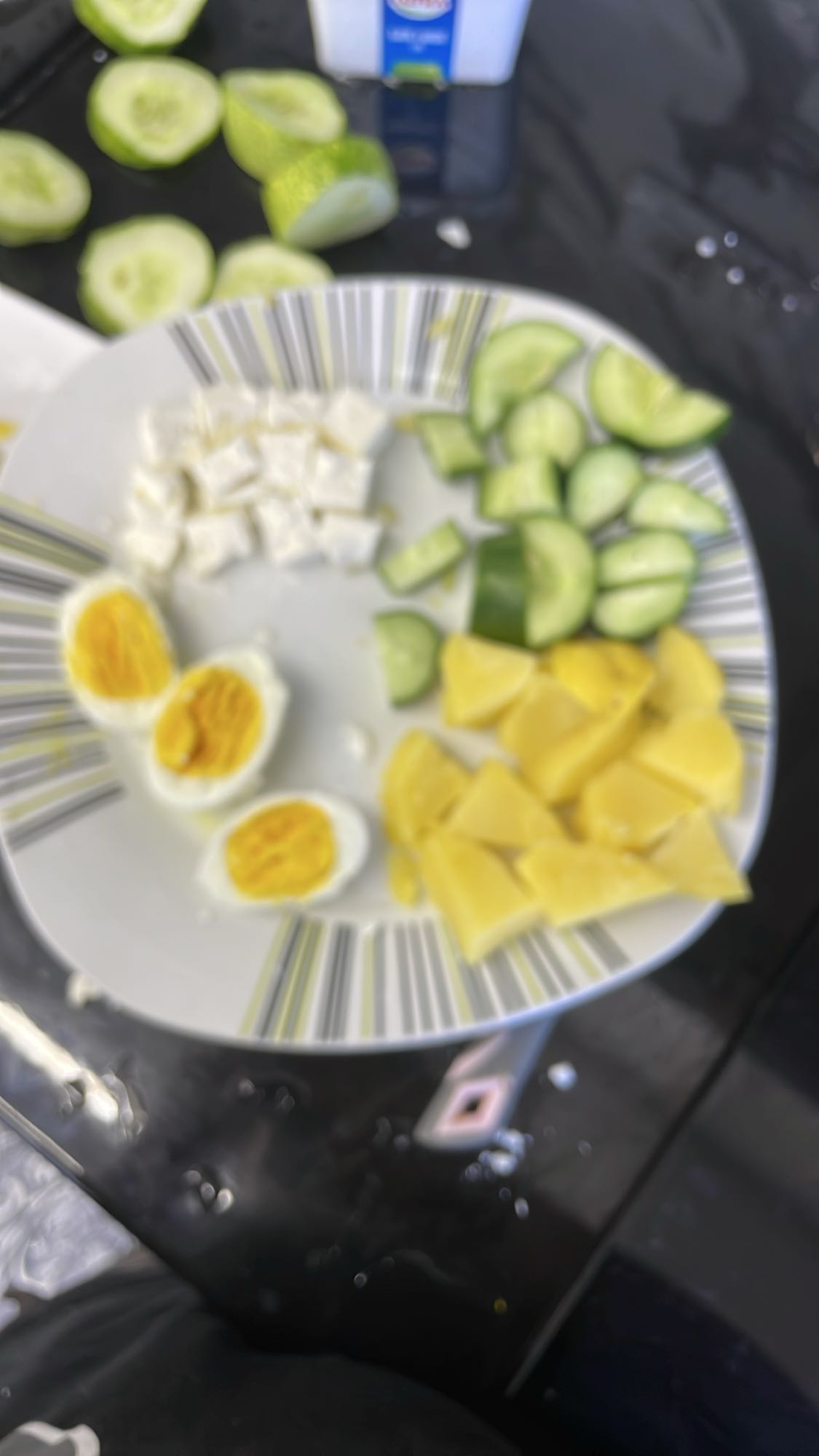 Egg Cucumber Pineapple