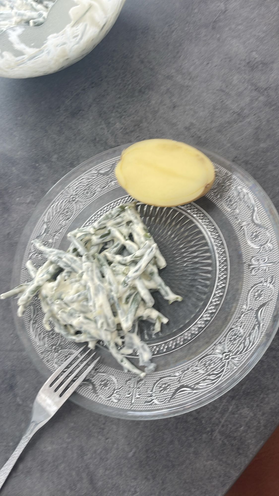 Salade haricots pomme
