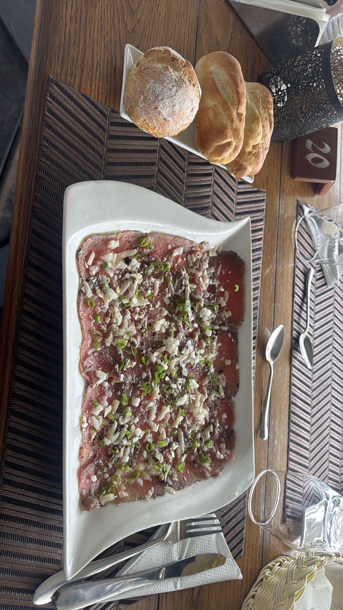Carpaccio de boeuf
