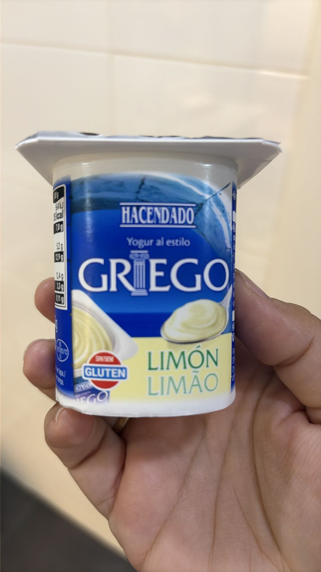 yogur griego limón