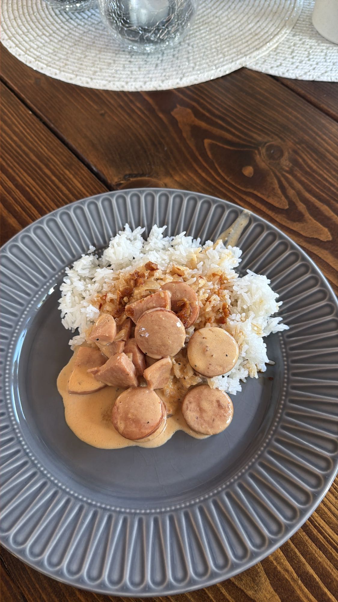 Korvgryta med ris