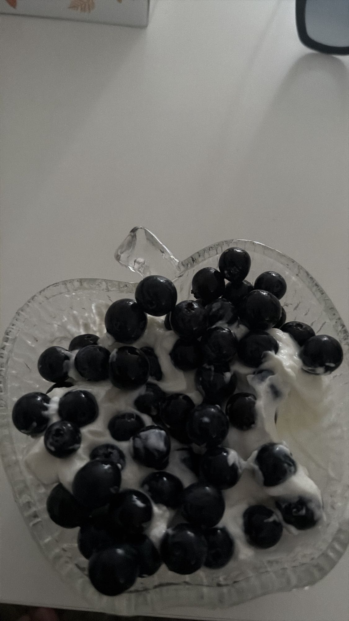 Blaubeeren mit Joghurt