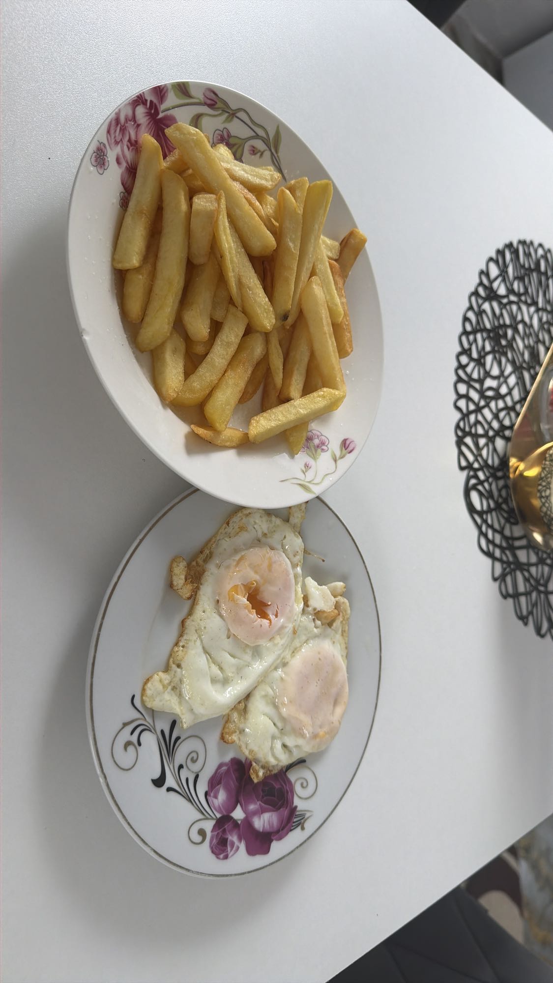 Fries and Fried Eggs
