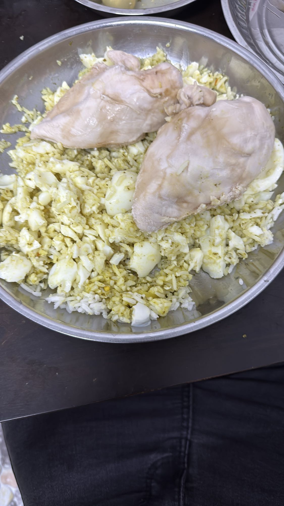 Chicken Egg Rice Plate