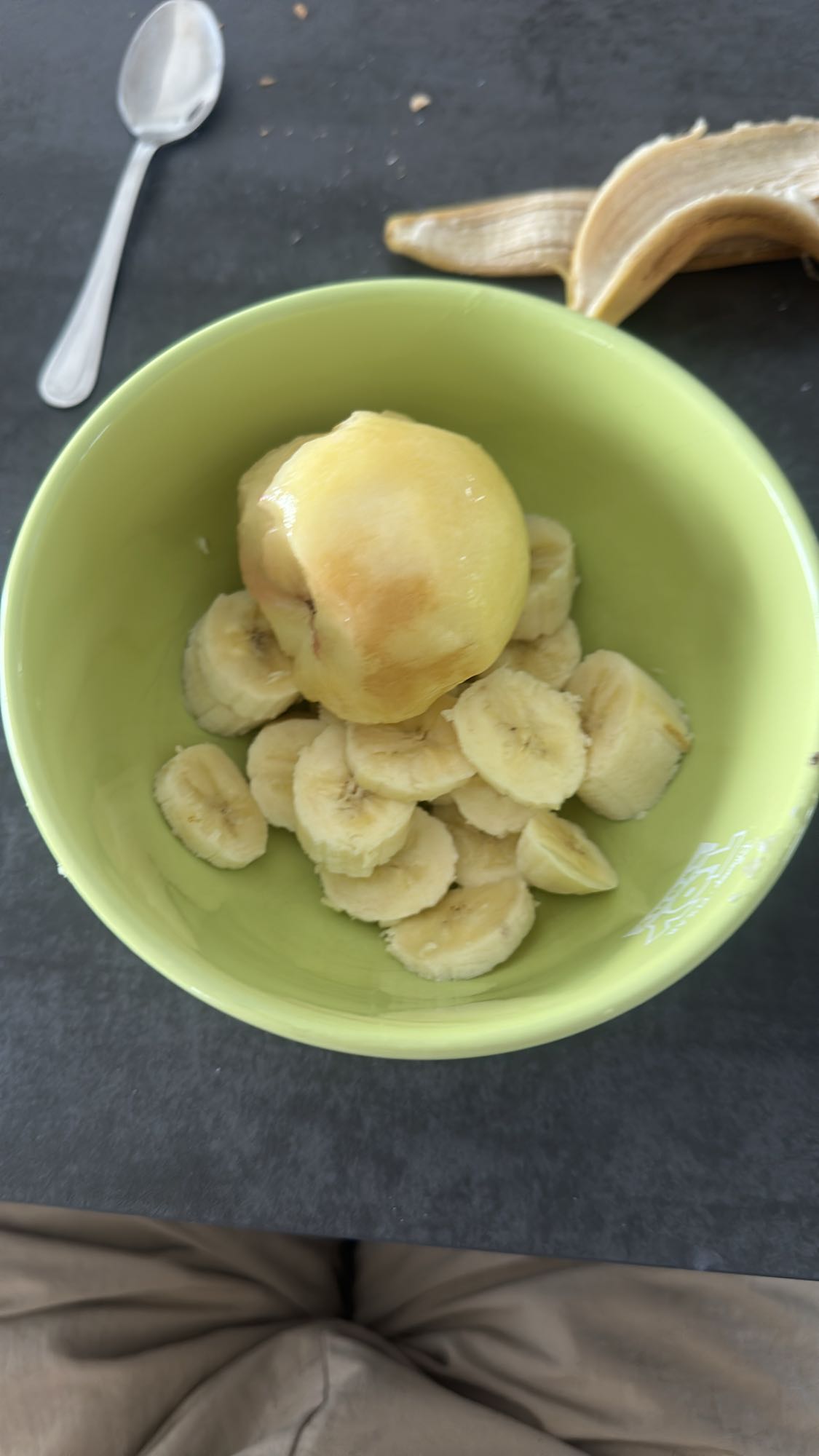 Banane et pêche