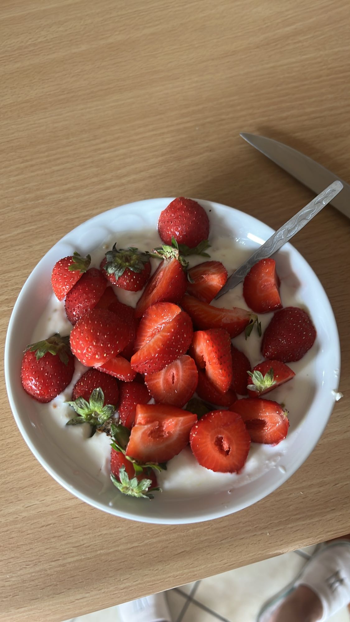 Jogurt z truskawkami