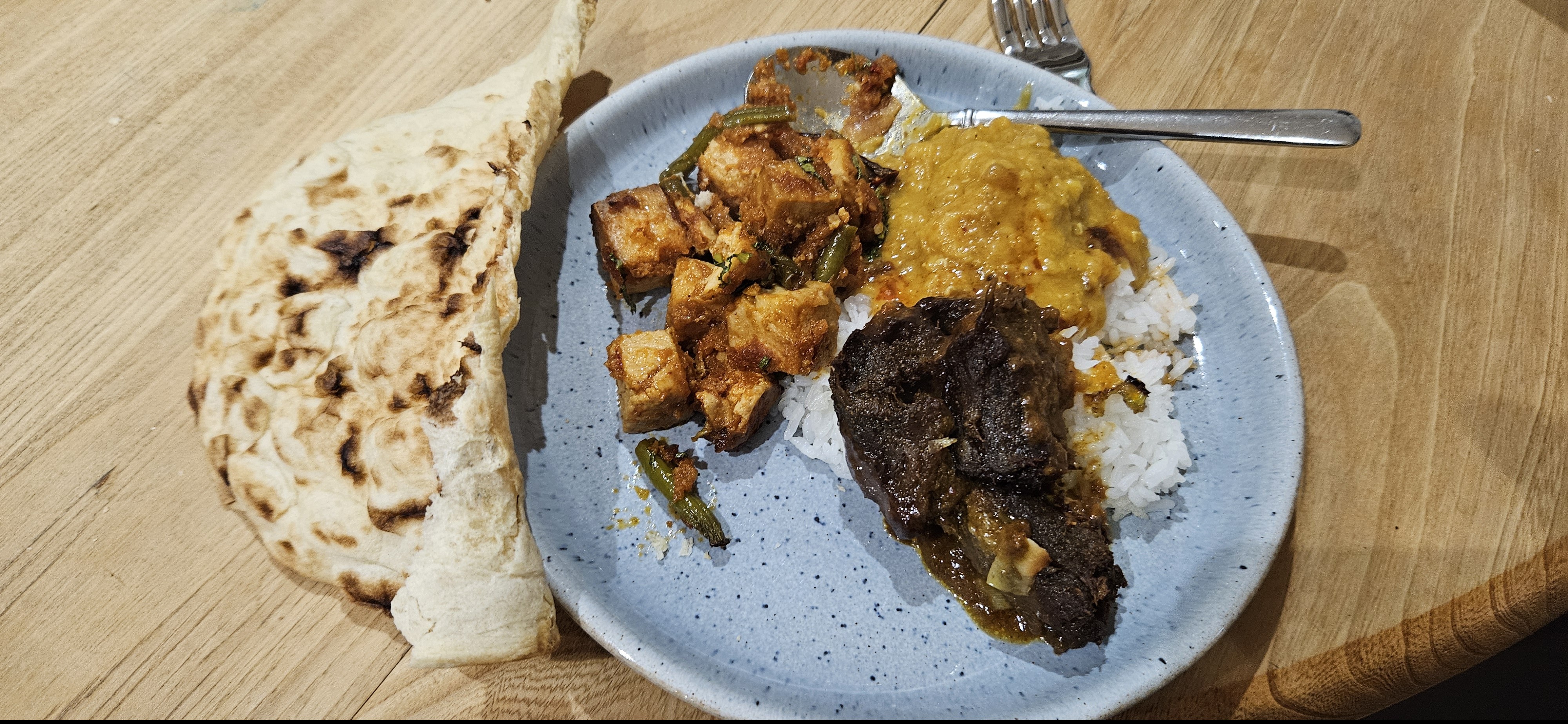Vegan Curry Rice with Naan