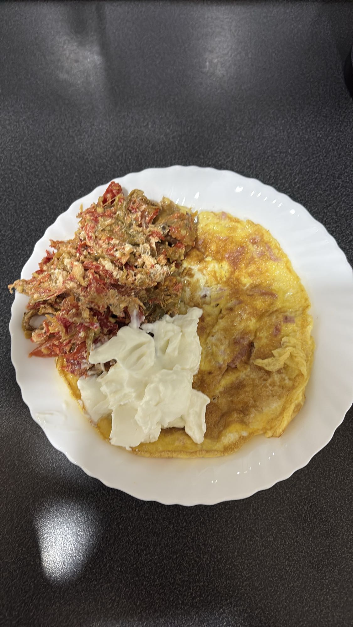 Omelett med paprika