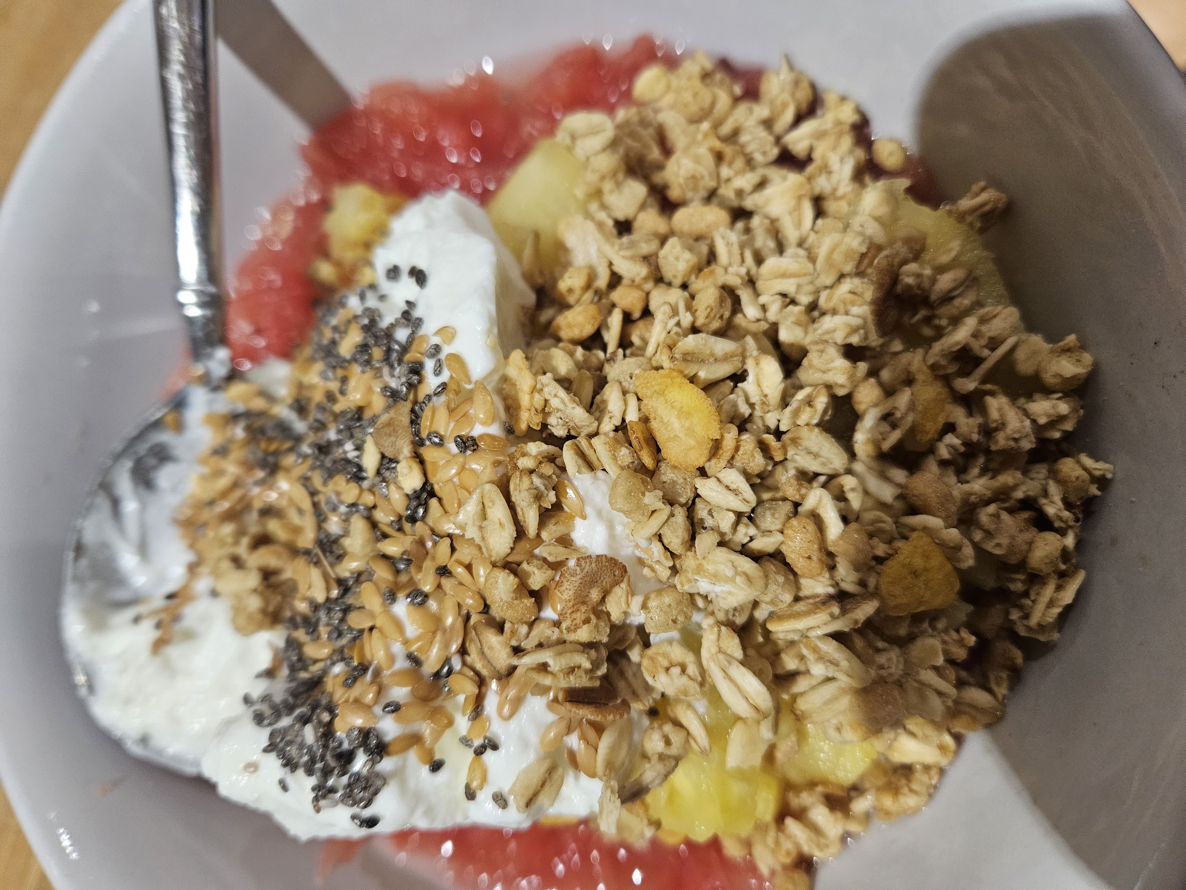 Yogurt Fruit Protein Granola Bowl