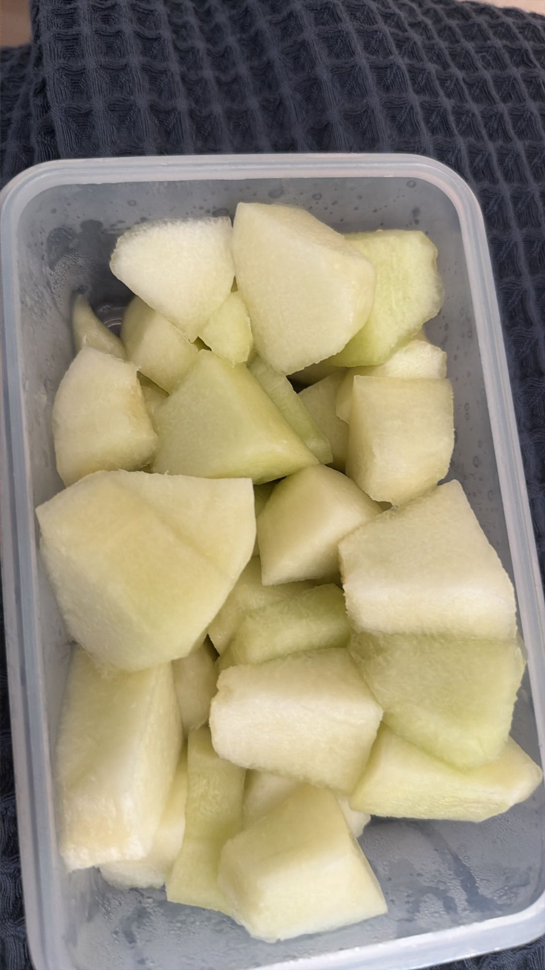 Honigmelonenstücke