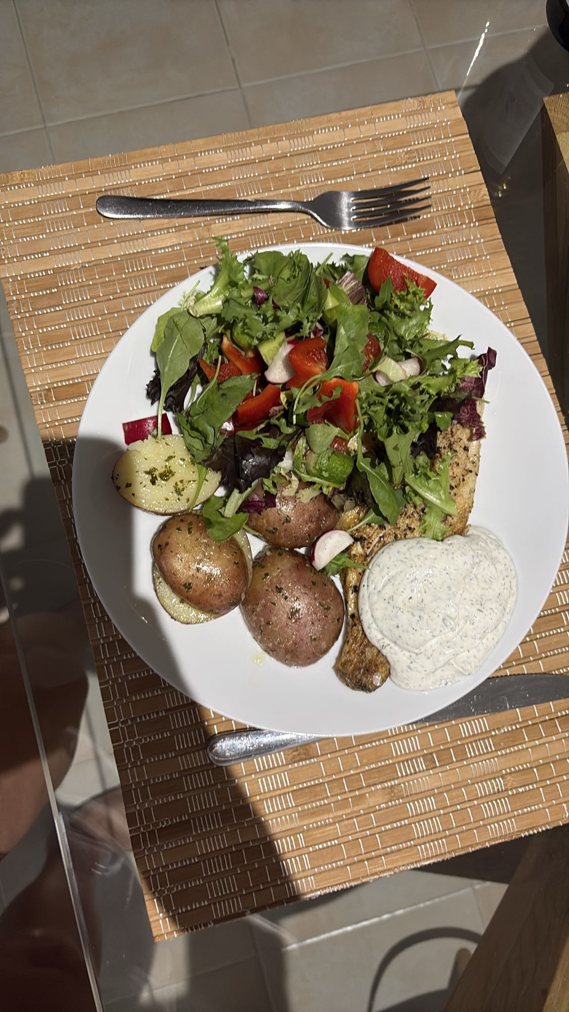 Seabass Potato Salad