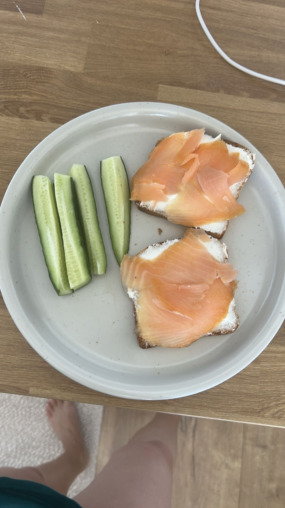 Salmon Toast Plate