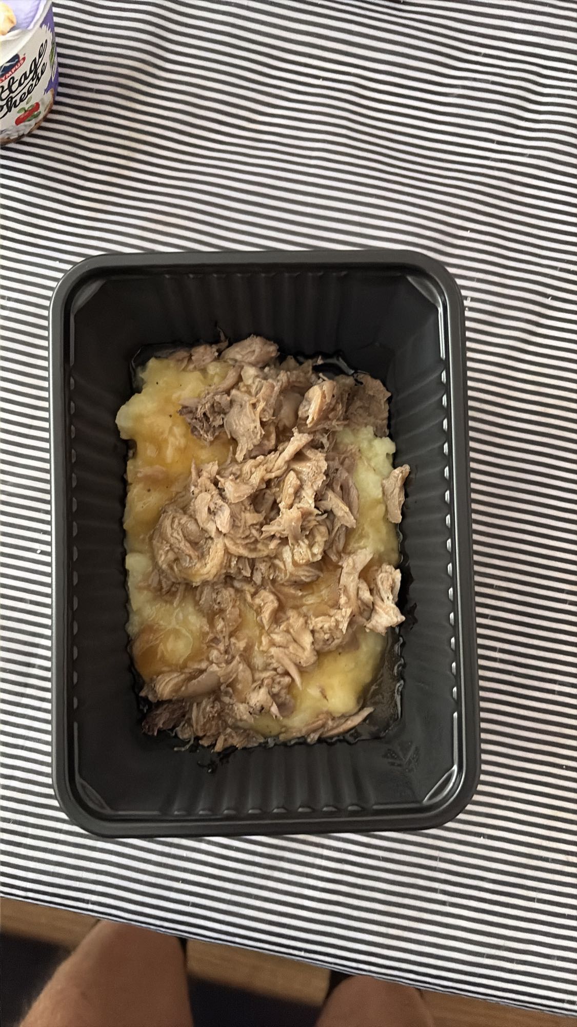 Пюре с късано месо