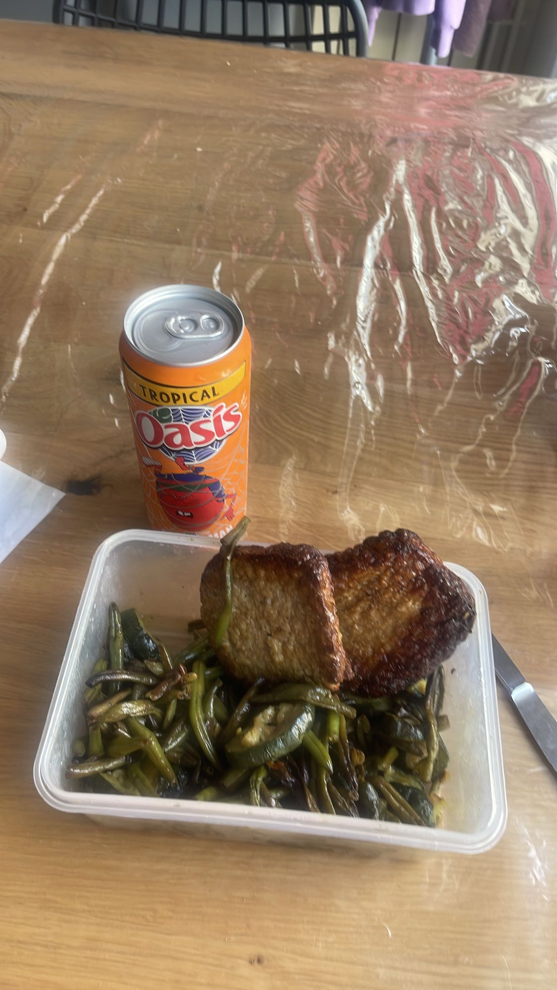 Porc et légumes sautés