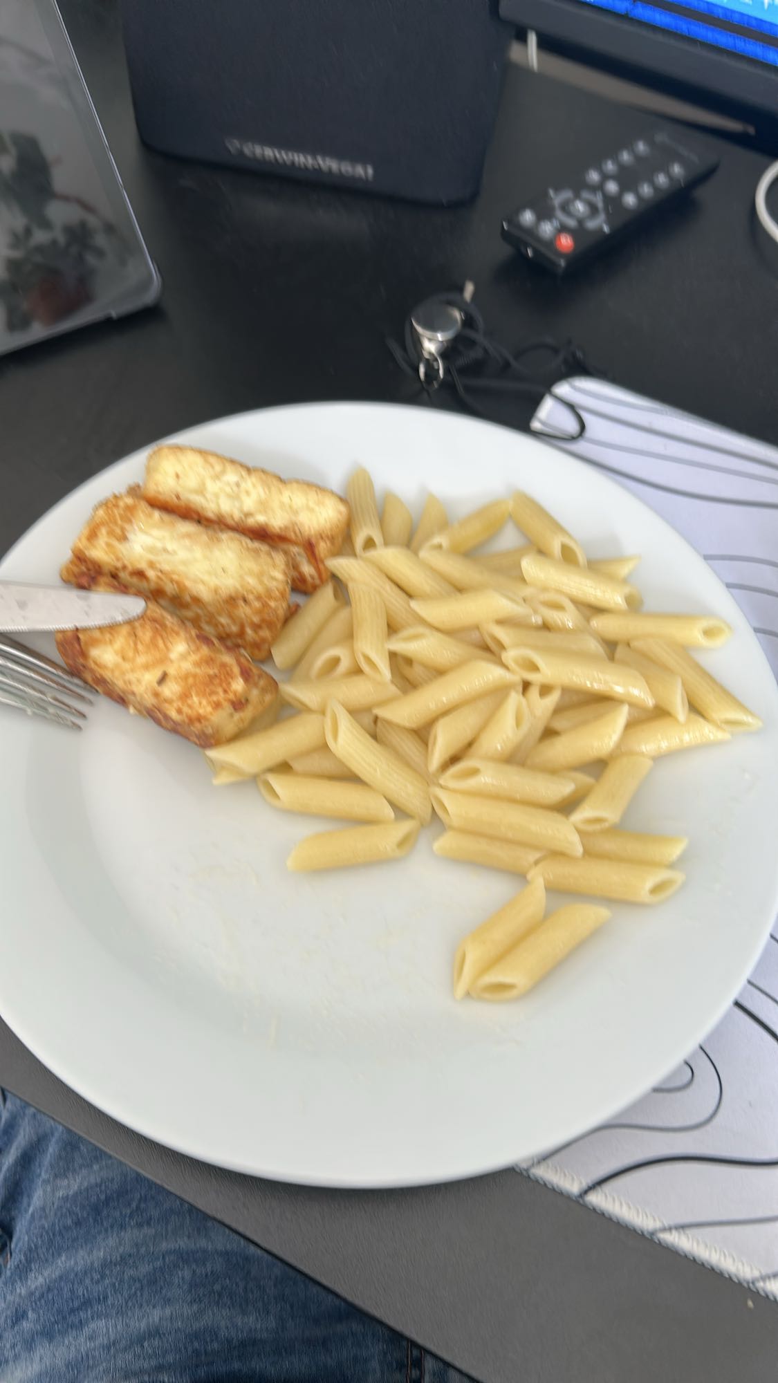 Pasta med stekt kyckling