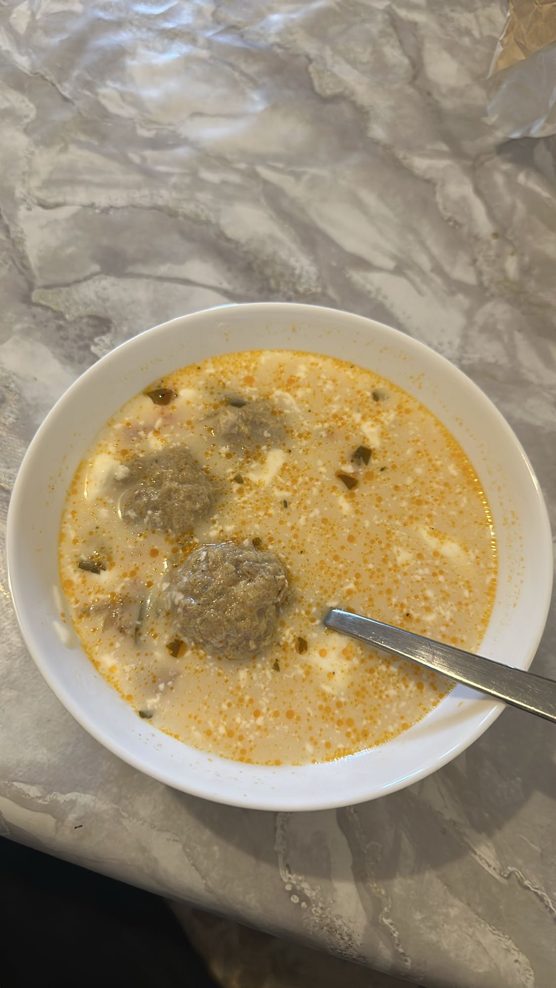 Creamy Meatball Soup