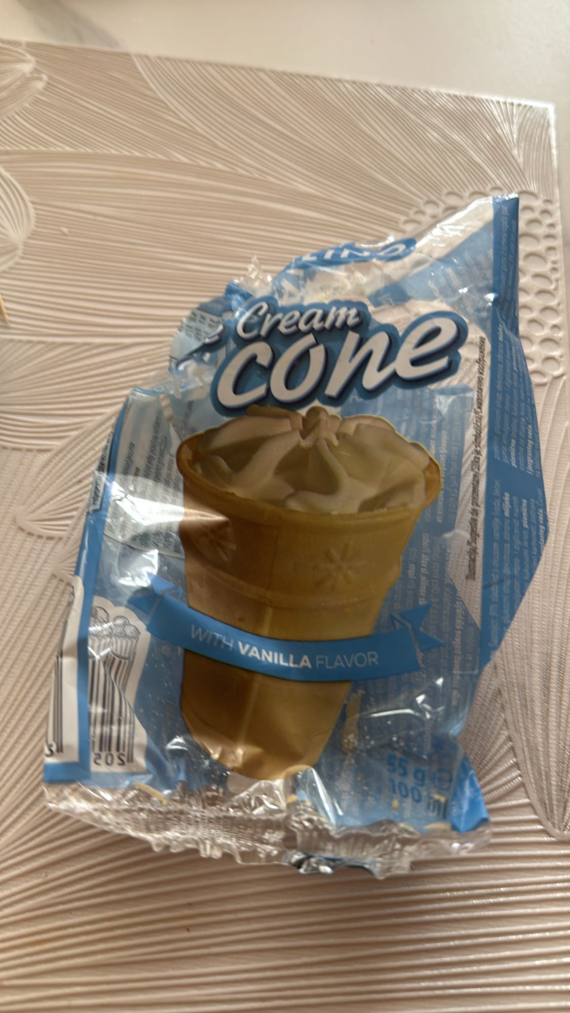 Cornet cu vanilie