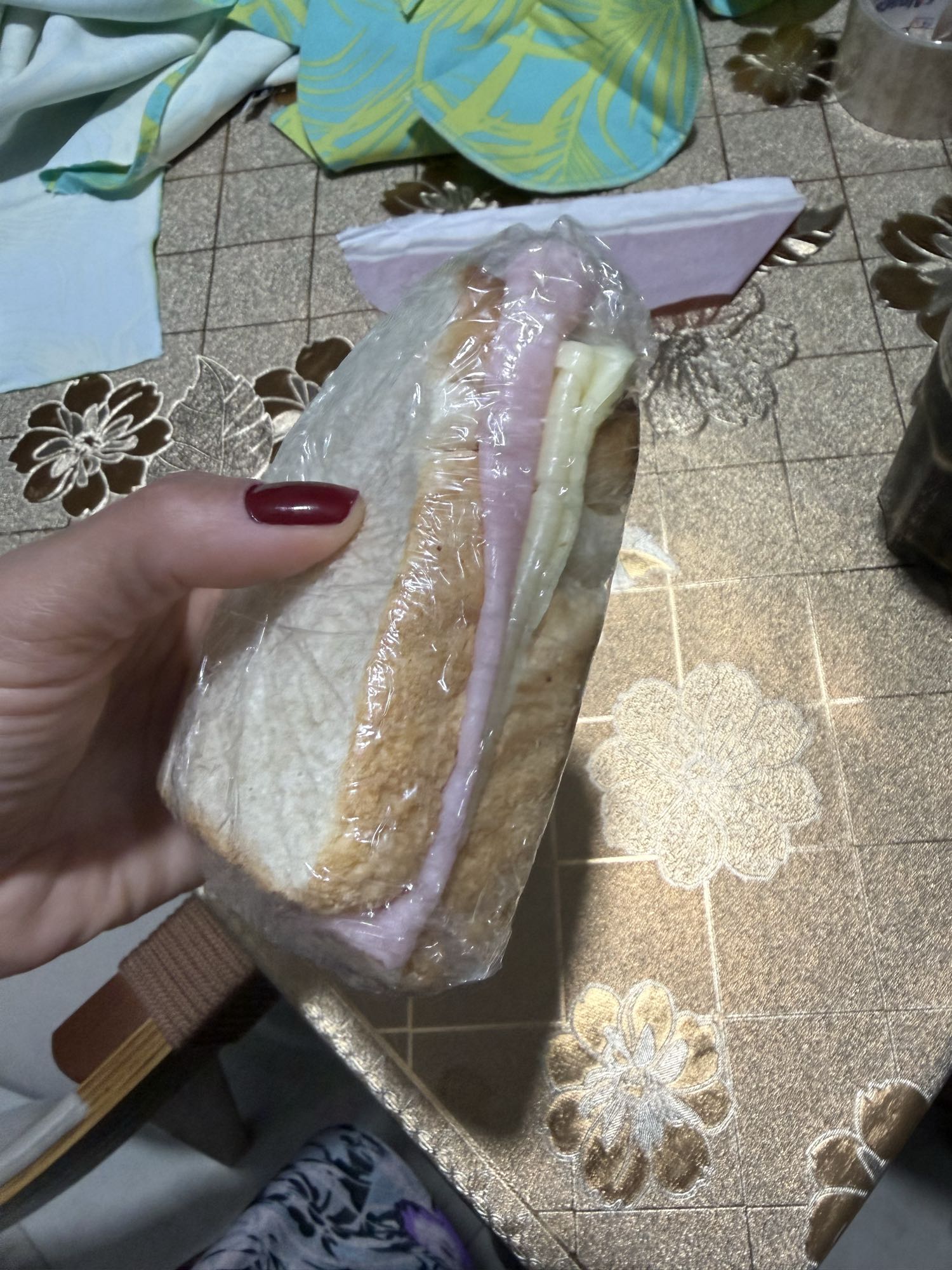 sanduíche de presunto