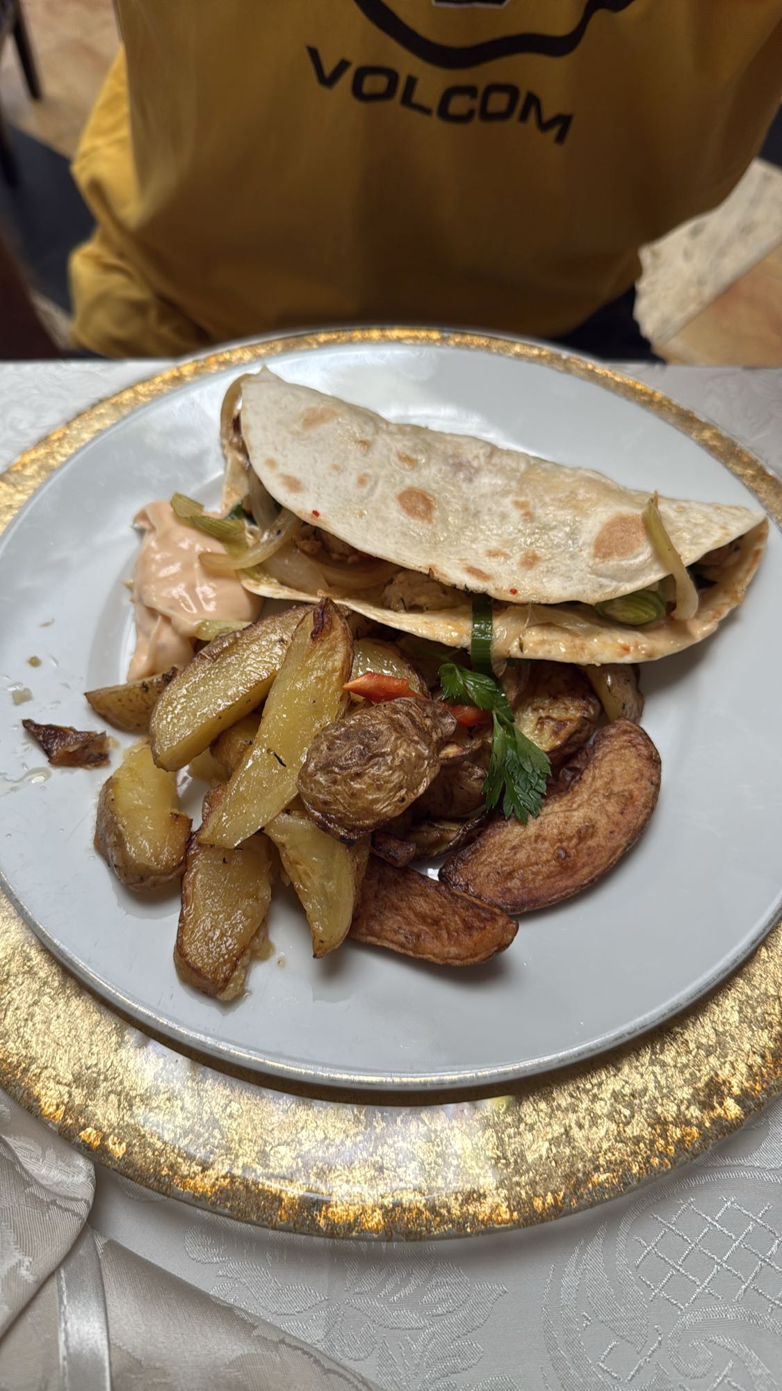 Chicken Quesadilla Plate