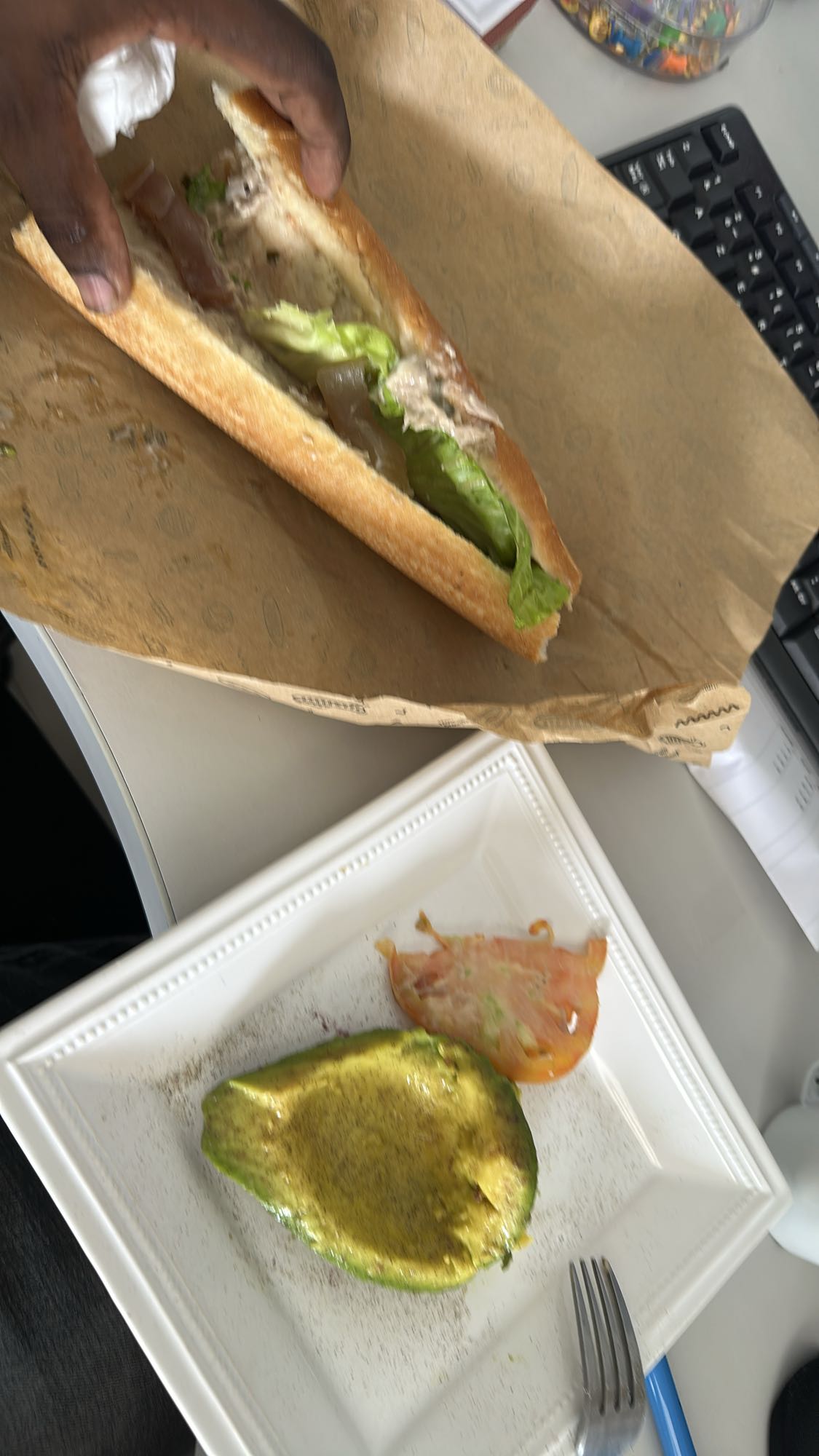 sandwich thon avocat