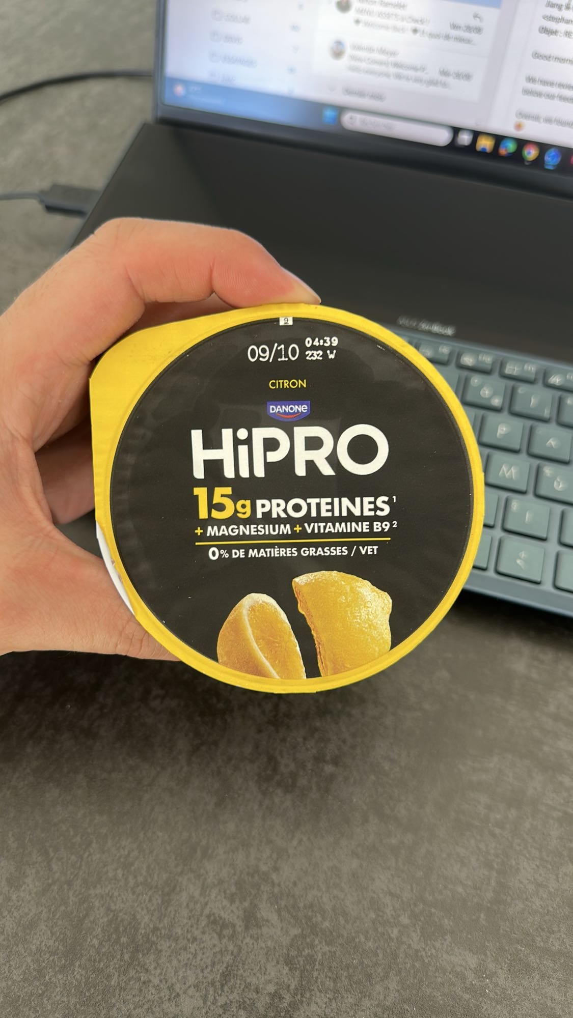 Yaourt HiPRO citron