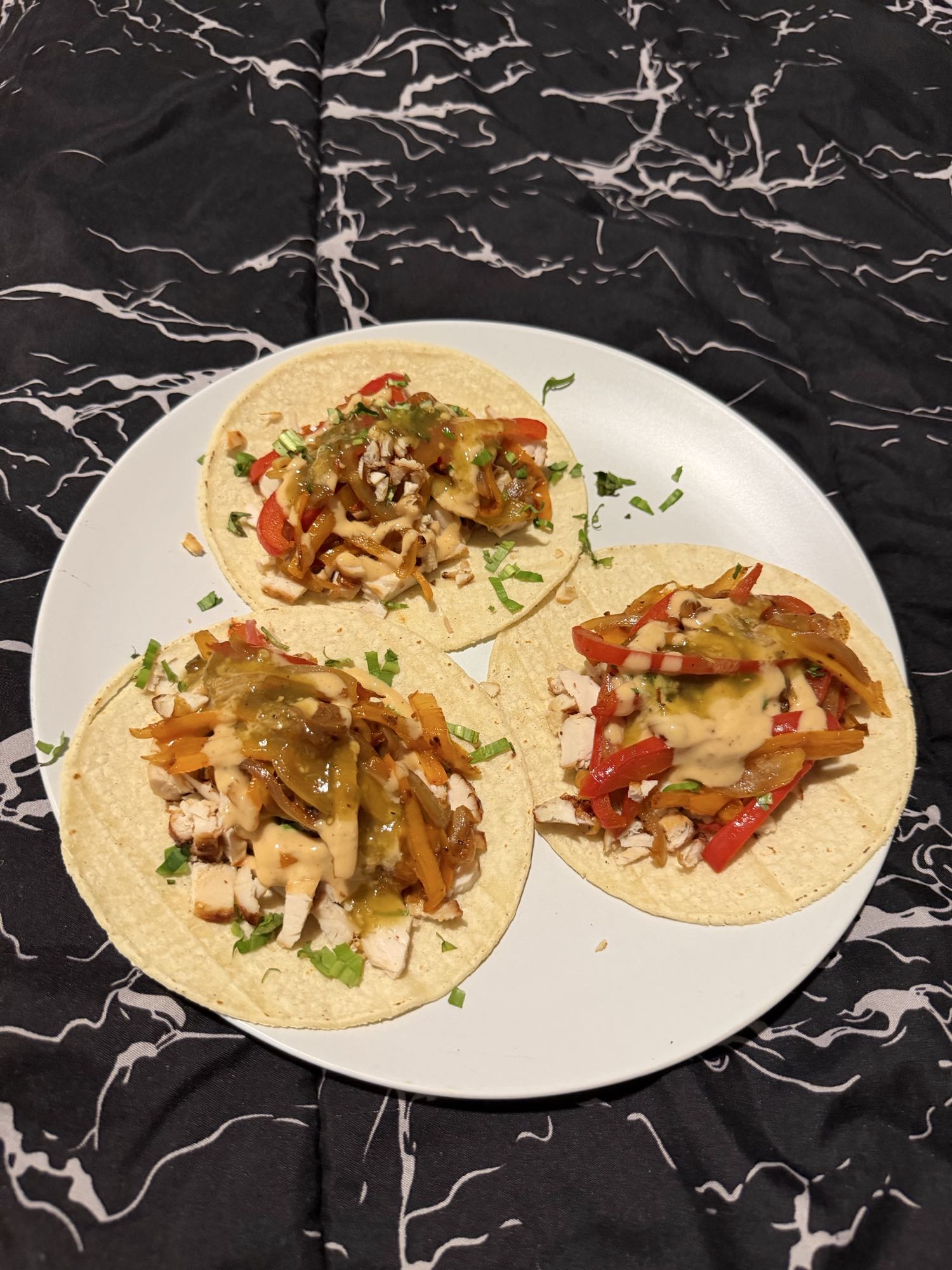 tacos de pollo