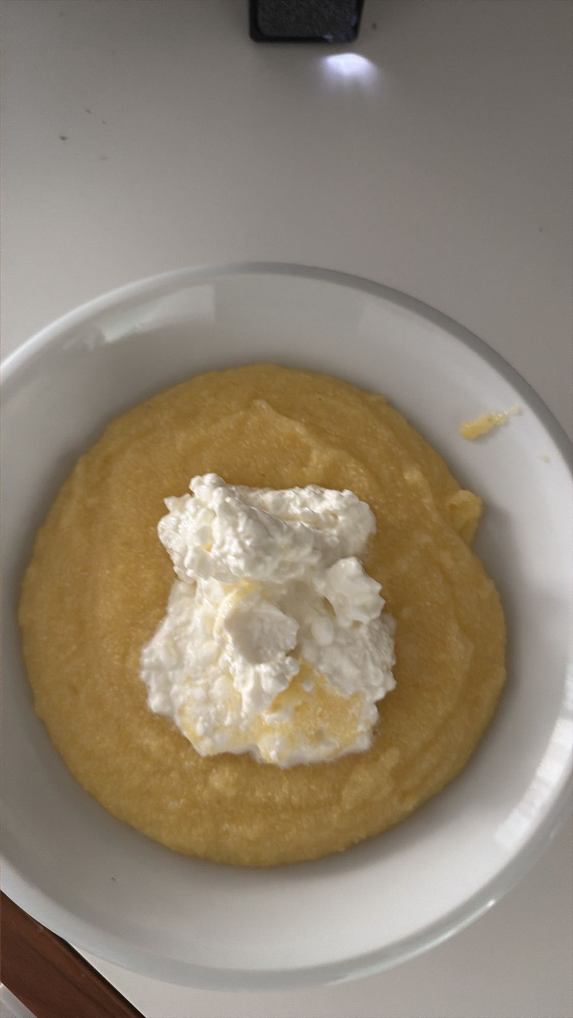 Polenta mit Frischkäse